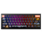Tastatura Gaming QwertyKey 61 Pro Fallout RGB Black Tactil Prelubrifiat V2 Switch Mecanica