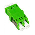 Accesoriu retea Schrack Cupla LC/APC Duplex, plastic, single mode, zirconiu, verde