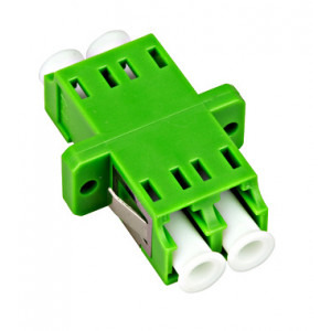 Schrack Cupla LC/APC Duplex, plastic, single mode, zirconiu, verde