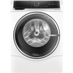Masina de spalat rufe cu uscator Bosch WNC254A0BY, Spalare 10.5 kg, Uscare 6 kg, 1400 RPM, Clasa A, EcoSilence Drive, Auto Dry, i-DOS, AntiStain, Iron Assist, Hybrid FlexAir, Alb
