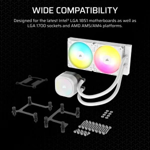 Corsair Nautilus 240 RS ARGB White