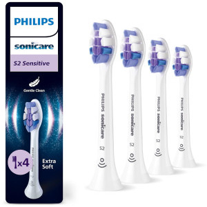 Philips Sonicare Rezerve periuta de dinti electrica Sensitive HX6054/87 Alb, 4 buc