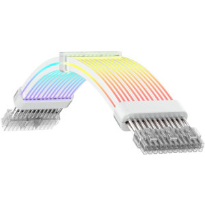 Gamemax Prelungitor cablu alimentare 3x 8 pini VGA ARGB 30cm White
