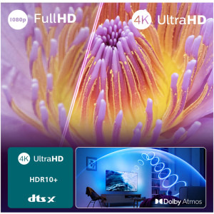 Philips Smart TV 65PUS8010/12 Seria PUS8010/12 164cm 4K UHD HDR Ambilight pe 3 laturi