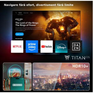 Philips Smart TV 50PUS8010/12 Seria PUS8010/12 126cm 4K UHD HDR Ambilight pe 3 laturi