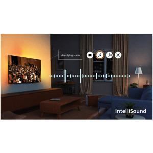 Philips Smart TV 43PUS9010/12 Seria PUS9010/12 108cm gri 4K UHD HDR Ambilight pe 3 laturi