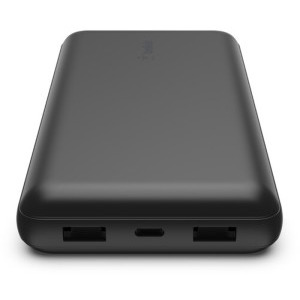 Belkin BoostCharge 20000 mAh, 2x USB, 1x USB-C, Black