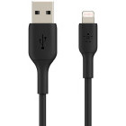 Cablu de date / adaptor Belkin BoostCharge USB Male la Lightning Male 0.15m, Black