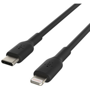 Belkin BoostCharge, USB-C Male la Lightning Male, 1m, Black