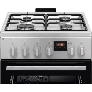 Electrolux LKK560222X, Mixt, 4 arzatoare, Sistem de siguranta, Aprindere integrata, AquaClean, SteamBake, Timer, AirFry, Grill, Clasa A, 50 cm, Inox