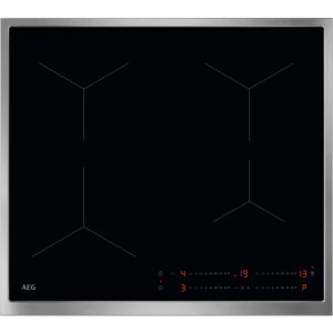 Plita incorporabila AEG TO64IA0FXB, Inductie, 4 zone de gatit, PowerBoost, Hob2Hood, 60 cm, Negru
