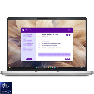 Laptop DELL 13.3 Pro 13 Plus PB13250, FHD+, Procesor Intel® Core™ Ultra 7 265U (12M Cache, up to 5.30 GHz), 16GB DDR5, 512GB SSD, Intel Graphics, Win 11 Pro, 3Yr ProSupport