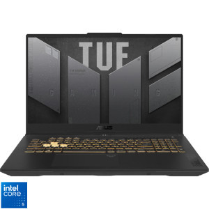 Laptop ASUS Gaming 17.3 TUF F17 FX707VJ, FHD 144Hz, Procesor Intel® Core™ 5 210H (12M Cache, up to 4.80 GHz), 16GB DDR4, 512GB SSD, GeForce RTX 3050 6GB, No OS, Mecha Gray