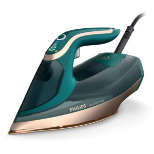 Philips Fier de calcat Seria 8000 Azur DST8030/70, 3000W, 70g/min, Verde/Auriu