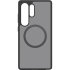 Samsung Capac protectie spate Clear Magnet Black Frost pentru Galaxy S25 Ultra (S938)