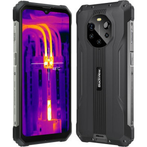 Blackview BL8800 Pro, 5G, Camera termica FLIR Lepton, Ecran FHD+ 120Hz, 8GB RAM, 128GB flash, Dual SIM, Baterie 8380 mAh, Black, Military Grade Rugged Phone