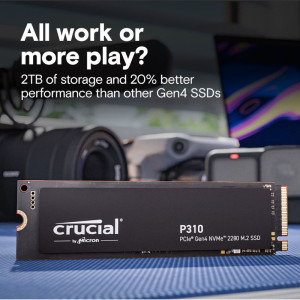 SSD Crucial P310 2TB PCI Express 4.0 x4 M.2 2280 - PC Garage