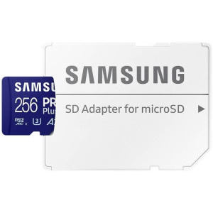 Samsung Micro SDXC PRO Plus (2023) UHS-I U3 Clasa 10 256GB + Adaptor SD