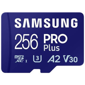 Samsung Micro SDXC PRO Plus (2023) UHS-I U3 Clasa 10 256GB + Adaptor SD