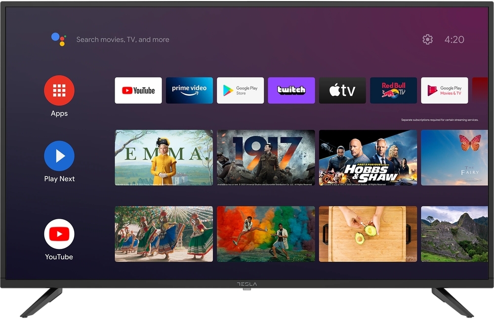 Televizor LED Tesla Smart TV Android 32E610BHS Seria 610 80cm negru HD Ready