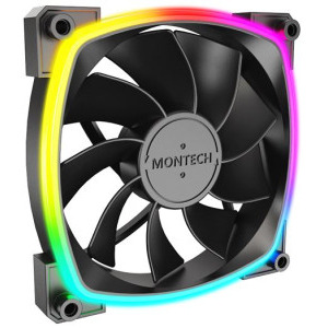 Montech RX120 PWM Reversed 120mm ARGB Black Three Fan Pack