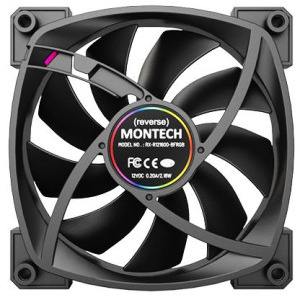 Montech RX120 PWM Reversed 120mm ARGB Black Three Fan Pack