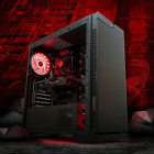 Gaming Raptor5 AMD Edition, AMD Ryzen 5 2600 3.4GHz, 6 nuclee, 8GB DDR4, 120GB SSD + 1TB HDD, GTX 1060, Iluminare RGB