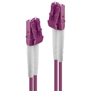 LINDY LY-46342 Fibra Optica LC/LC OM4, 3m, Purple
