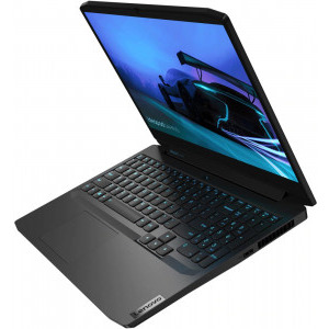 Lenovo Gaming 15.6'' IdeaPad 3 15ARH05, FHD IPS, Procesor AMD Ryzen™ 5 4600H (8M Cache, up to 4.0 GHz), 8GB DDR4, 512GB SSD, GeForce GTX 1650 4GB, No OS, Onyx Black