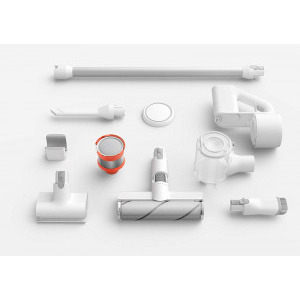 Xiaomi Mi Handheld Vacuum, 21.6V, Cyclonic, Hepa, elimina acarienii si alergenii pana la 99.99% cu ajutorul periei speciale, vertical, 350W, 0.5L, Alb