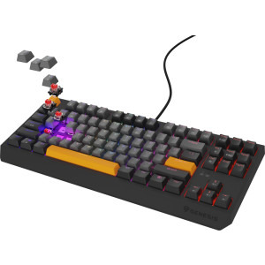 Genesis THOR 230 TKL RGB Anchor Grey Negative Outemu Red Switch Mecanica