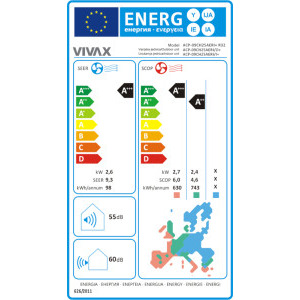 VIVAX R-Design Gold, 9000 BTU, Clasa A+++/A++, Wi-Fi, Inverter, Golden Fin, Ionizator + Kit instalare inclus