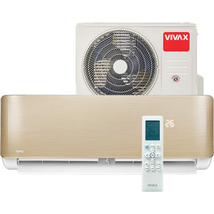 Aer conditionat VIVAX R-Design Gold, 12000 BTU, Clasa A+++/A++, Wi-Fi Ready, Inverter, Golden Fin, Ionizator