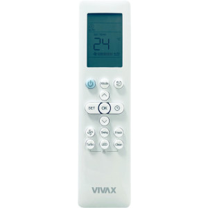 VIVAX R-Design White, 24000 BTU, Clasa A++/A+, Wi-Fi, Inverter, Golden Fin, Ionizator + Kit instalare inclus
