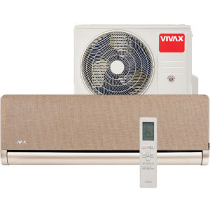 Aer conditionat VIVAX H+ Design Gold, 18000 BTU, Clasa A++/A+, Wi-Fi Ready, Inverter, Golden Fin, Ionizator