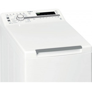Whirlpool verticala TDLR65230SSEUN, 6.5 kg, 1200 RPM, Clasa D, 6th Sense, Alb
