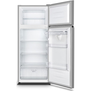 Heinner HF-HS205SWDE++, 206 L, Clasa E, CrispZone, Control mecanic, Iluminare LED, Dozator apa, 143 cm, Argintiu