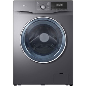 Masina de spalat rufe TCL FF0912SA0, 9 kg, 1200 RPM, Clasa A, Inverter, Steam Wash, Drum Clean, Honeycomb Drum, Argintiu