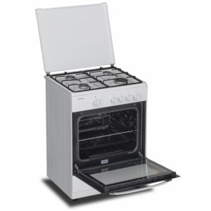 Heinner HFSC-SME60WH, 4 arzatoare, Gaz, Dispozitiv de siguranta, 60 cm, Alb