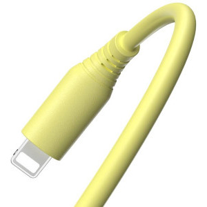 Tellur USB Male la Lightning Male, 1 m, Yellow, amperaj maxim suportat 3A