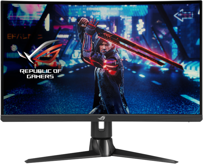 Monitor LED ASUS Gaming ROG Strix XG27AQV Curbat 27 inch QHD IPS 1 ms 170 Hz HDR G-Sync Compatible & FreeSync Premium