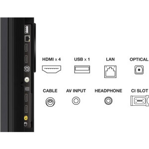 TCL Smart TV Mini LED 85C845 Seria C845 215cm negru 4K UHD HDR