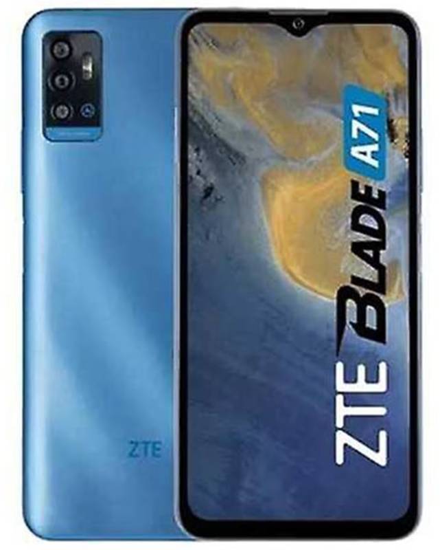 Smartphone ZTE Blade A71, 64GB, 3GB RAM, Dual SIM, 4G, 4-Camere, Blue