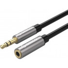 Cablu audio Orico Jack 3.5 mm Male - Jack 3.5 mm Female, 2m, negru