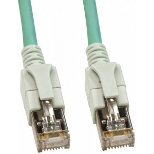 Schrack CAT6a Patch Cable S/FTP cu LED 10m albastru-aqua