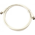 Cablu video Schrack Cablu coaxial S4H, 2xF-Quick >90dB, alb, 3.5m