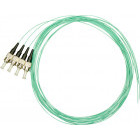 Cablu retea Schrack Pigtail ST, 50/125µm OM3, 2m, Easy Strip,Aqua,4buc