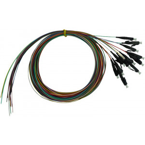Schrack Pigtail LC, 50/125µm OM3, 2m, PREMIUM clasa B, 12buc