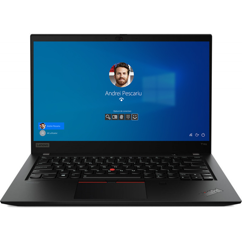 Laptop Lenovo 14'' ThinkPad T14s Gen 1, FHD, Procesor AMD Ryzen™ 5 PRO 4650U (8M Cache, up to 4.0 GHz), 16GB DDR4, 256GB SSD, Radeon, Win 10 Pro, Black