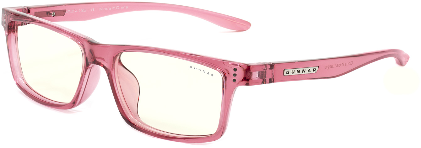 Ochelari protectie Monitor Gunnar Cruz Kids Large Pink Clear (8-12 ani)